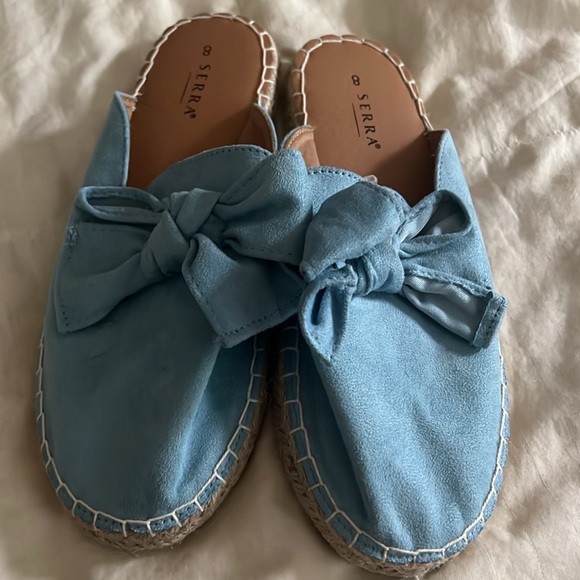 Serra blue bow slip-on flat shoes - Picture 2 of 3